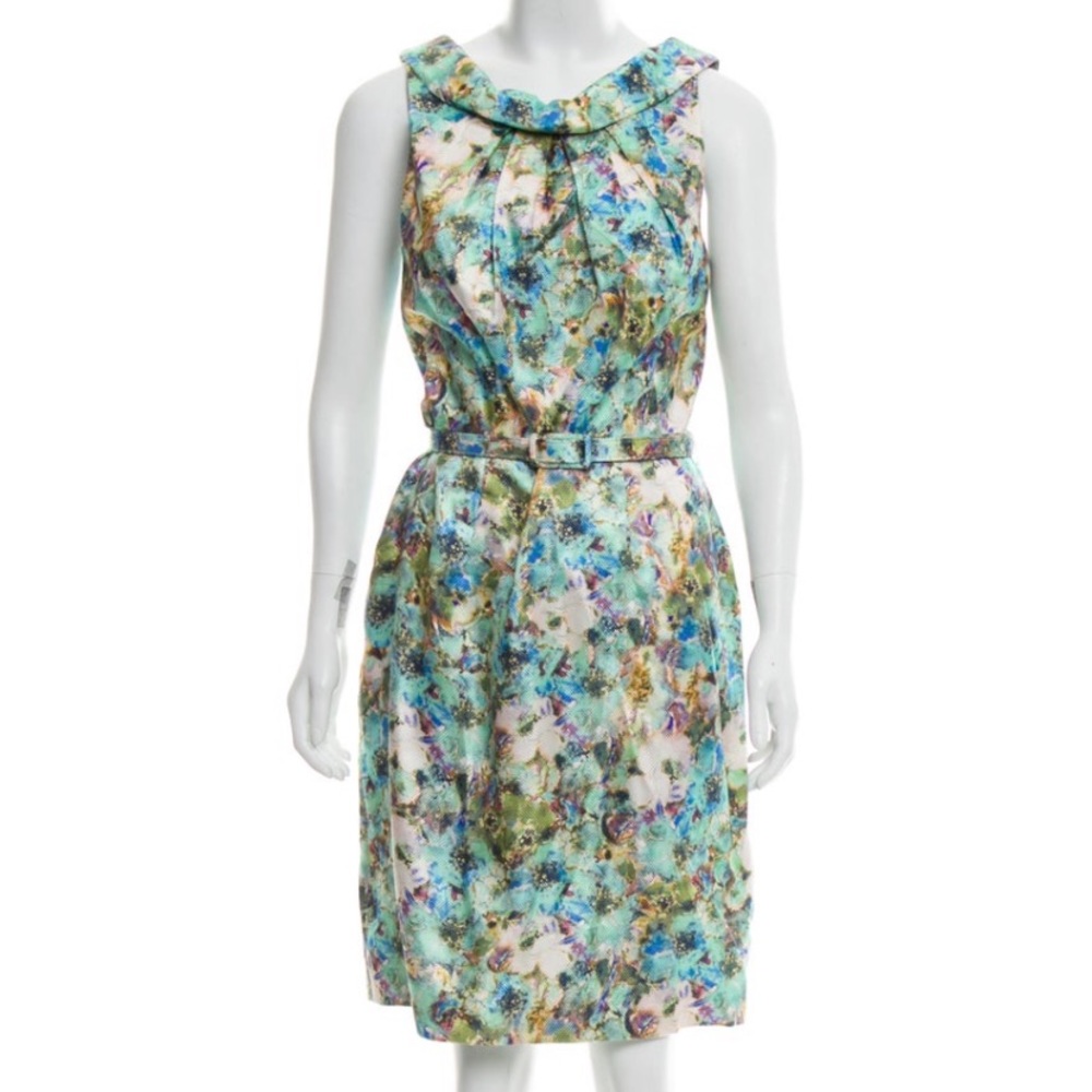 THEIA floral silk dress. Brand new!!